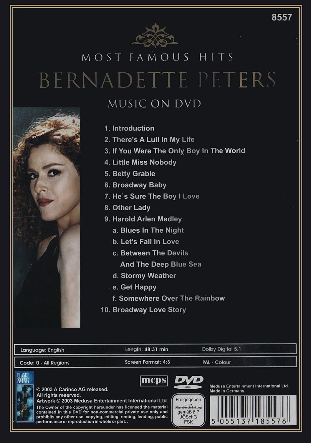 Bernadette Peters Broadway Melody By Peters Bernadette Amazon