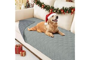 hyha Waterproof Dog Bed Blanket, Soft Pet Blankets, Waterproof Couch Cover for Dogs, Reversible Sofa Covers Washable for Furniture (30x70 Inch, Grey/Dark Grey)