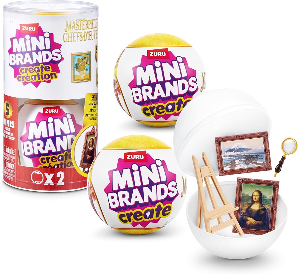Mini Brands Mini Masterpieces Series 1 Capsule 2 Pack by ZURU