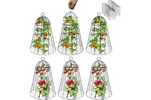 Garden Cloches for Plants Extra Large Sapbontchi Garden Cloche Chicken Wire Cloche for Plants Cages Cover Plant Protectors from Animals in Outdoor Vegetable Garden Set of 6 Plant Cloche 20" H x 12" D