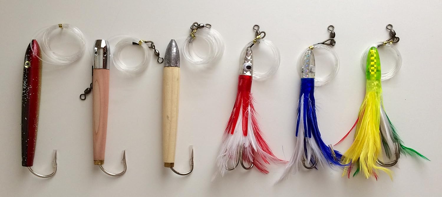 Cedar PlugTuna Feather Trolling Lures Combo C Sports