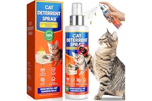 BALLSILL Cat Deterrent Spray - for Indoor & Outdoor, Cat Scratch Deterrent for Furniture Protection, Sofas, Rugs, Curtain - Cats Behavior Training Prevent Urine Marking, with Natural Ingredients(5.07 Fl Oz)