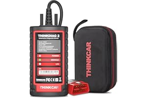 THINKCAR Thinkdiag2 All System Bidirectional OBD2 Diagnostic Scanner for iOS & Android, Bluetooth Scan Tool with CAN-FD Protocol, 15+ Reset Functions, ECU Code, Active Test, AutoVIN, 1 Year Update