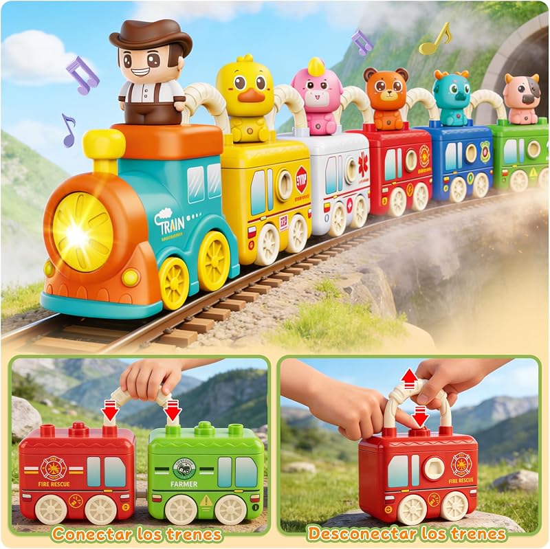 Juguete Educativo Tren Montessori para 2 Años