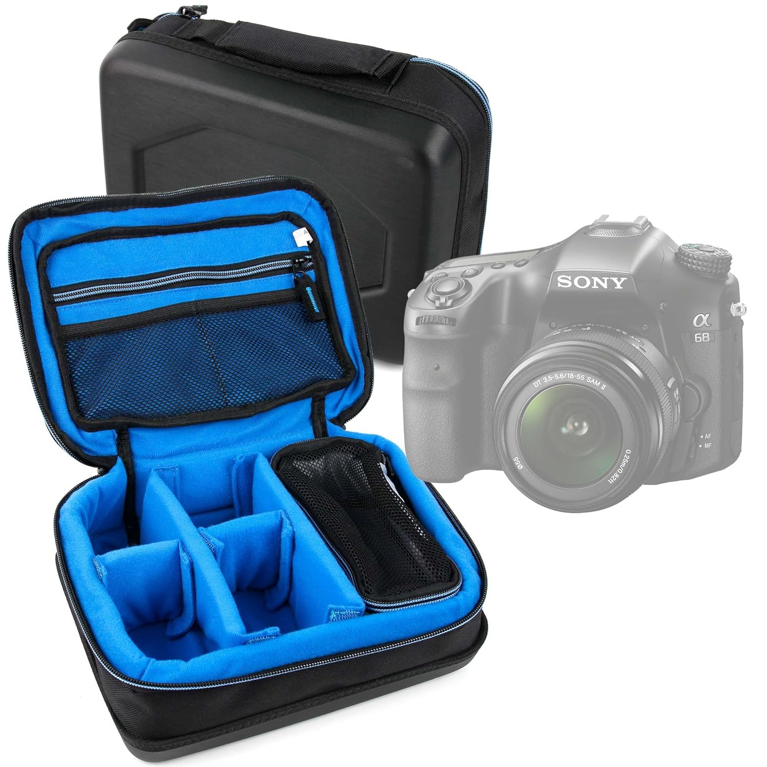 DURAGADGET Bolsa Acolchada Profesional Negra con Compartimentos ...