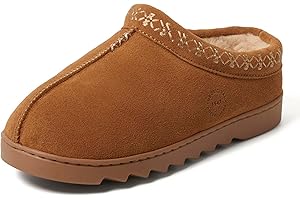 Dearfoams womens Suede Indoor Outdoor Doreen Clog