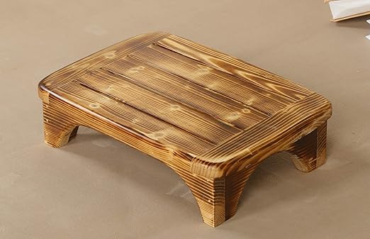 Amazon Com Urforestic Solid Wood Bed Step Stool Super Large Bedside Steps For High Beds Solid Wood Super Sturdy Hold Up To 500 Lbs Burned Finish Home Kitchen