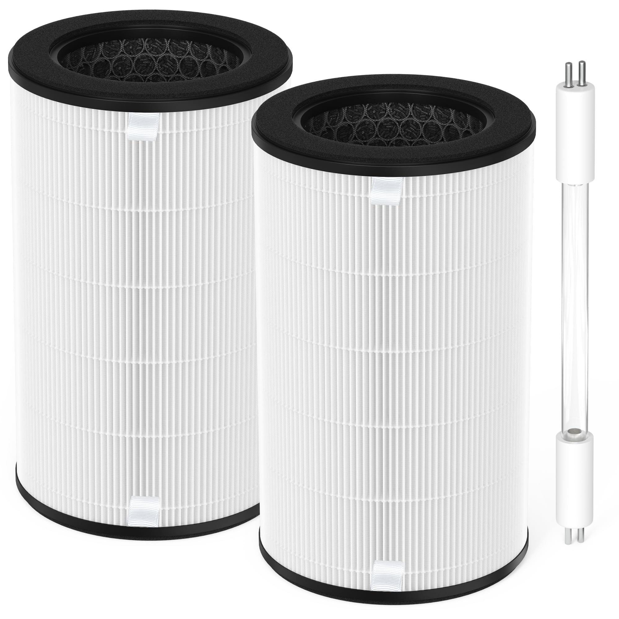 Photo 1 of ? ???? AP-T45 AP-T40FL Filter Compatible With Homedics TotalClean Purifier Models AP-T40, AP-T40WT, AP-T43-WT, AP-T45-BK & AP-T45-WT, 2* T40 Filter & 1 * 3W AP-UV1 Bulb, Costco Model 1461901