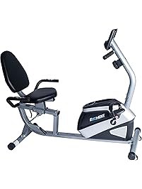 EFITMENT Magnetic Recumbent Bike Exercise Bike with High Weight Capacity, Easy Adjustable Seat, LCD Monitor with Pulse and Phone Holder - RB034