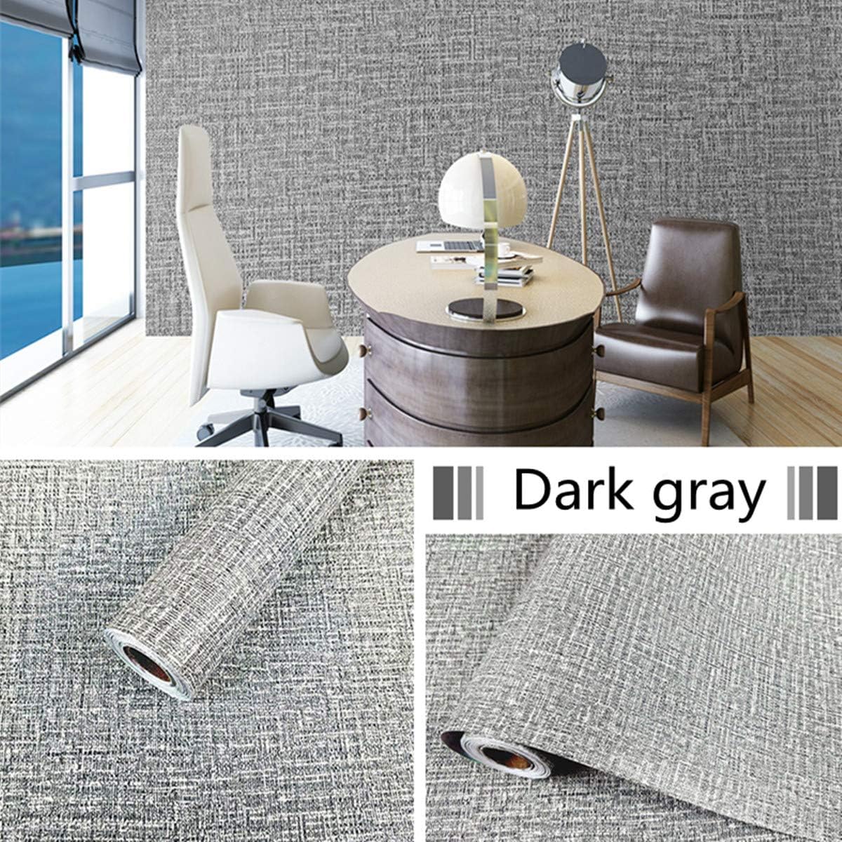 Amazon.com: Linen Dark Gray Contact Paper Waterproof PVC Self-Adhesive