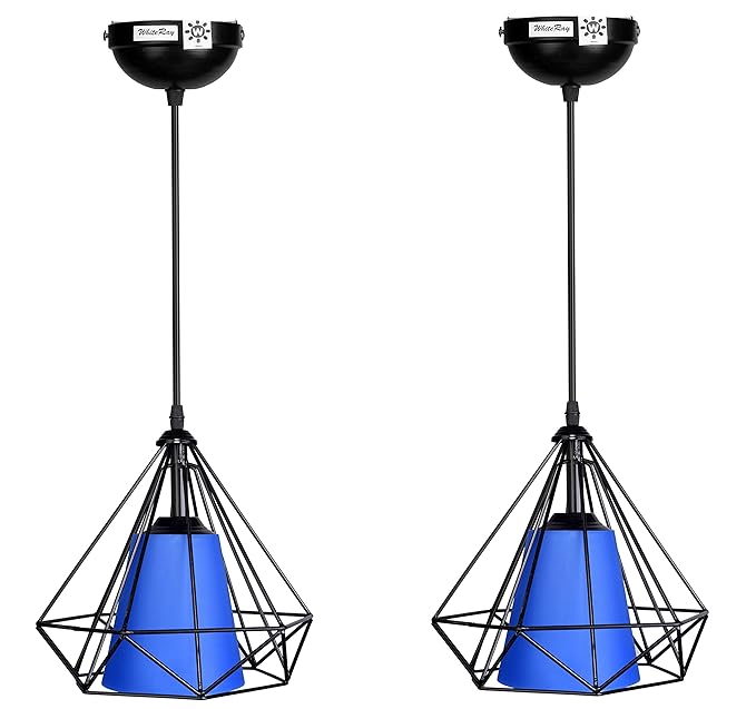 WhiteRay Black Diamond LED Hanging Light (Pack of 2)