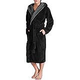 DAVID ARCHY Men's Soft Fleece Plush Robe Full Length Long Bathrobe