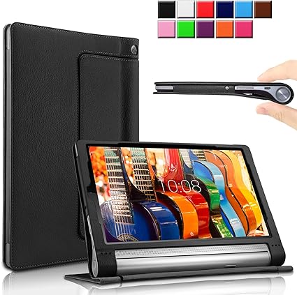 INFILAND Lenovo Yoga Tab 3 10.1-Inch Funda Case, Folio PU Cuero ...