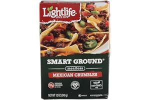 Lightlife Smart Ground Meatless Mexican Crumbles, 12 ounce (2 Pack)