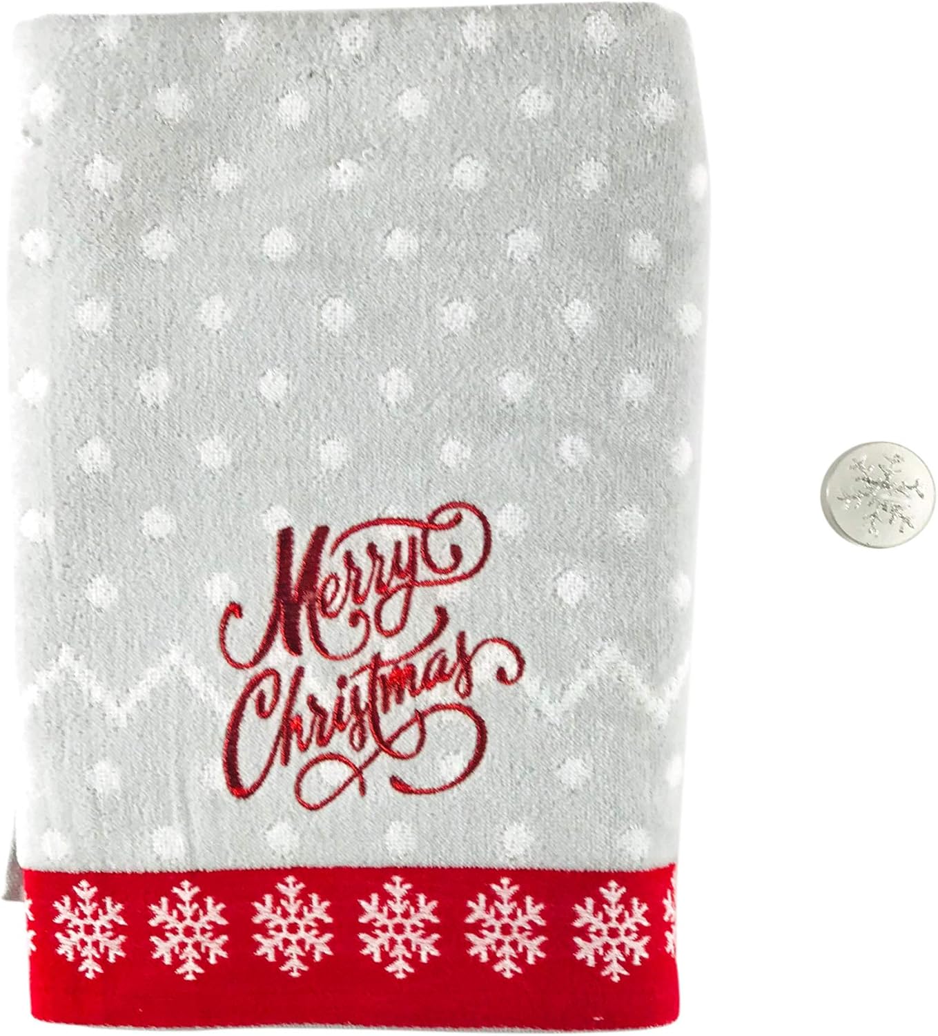 Nantucket Home Decorative Christmas Towel Set Terry Towel, Merry Christmas with