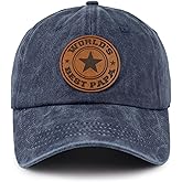 Dad Hat, Funny Fathers Day Birthday Gifts for Dad Daddy, Dad Hats for Men,Adjustable Embroidered World's Best Papa Baseball Cap Gift from Daughter Son Wife Navy