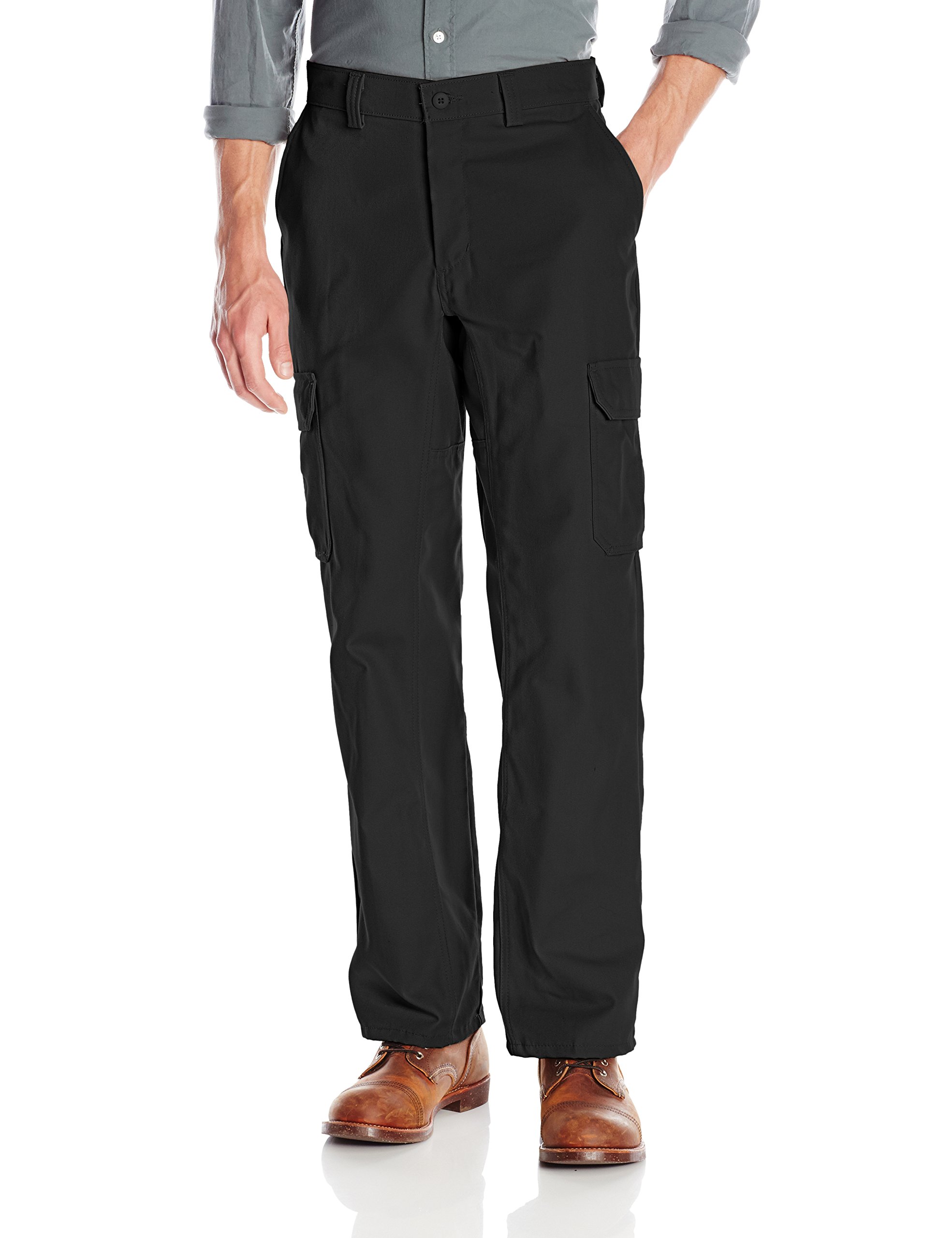 black cargo trousers workwear