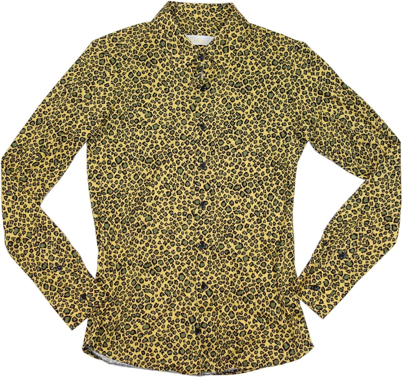 mens leopard print button up shirt