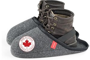 The Felt Store Indoor Overshoes for Men and Women – Winter Boot Covers, Slip-Resistant Felt Shoe Covers for Cold Weather, Sno