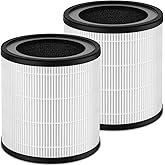 Harebery Maf-03 Replacement Filter for IBUKI L Air Cleaner Purifier MA-03 MA-03CW, Part MAF-03, 3 Stage Filtration, 2 Pack