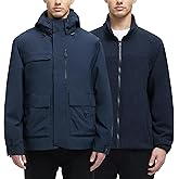 YGREYG Men's 3 in 1 Waterproof Winter Jackets Ski Warm Snow Rain Coat Puffer Liner Hood Windbreaker
