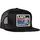 Lazy J Ranch Dusk Sunset Retro Classic Five Panel Trucker Hat - Adjustable Unisex Country Hats, Vintage Trucker Hat