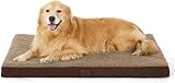 Bedsure Extra Large Dog Bed Orthopedic Pillow 112x81x7.6cm Brown