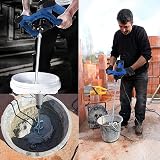 BRIEFNESS 2600W Electric Paddle Mixer Mortar Plaster Cement Paint 6 Speed M14 view 9