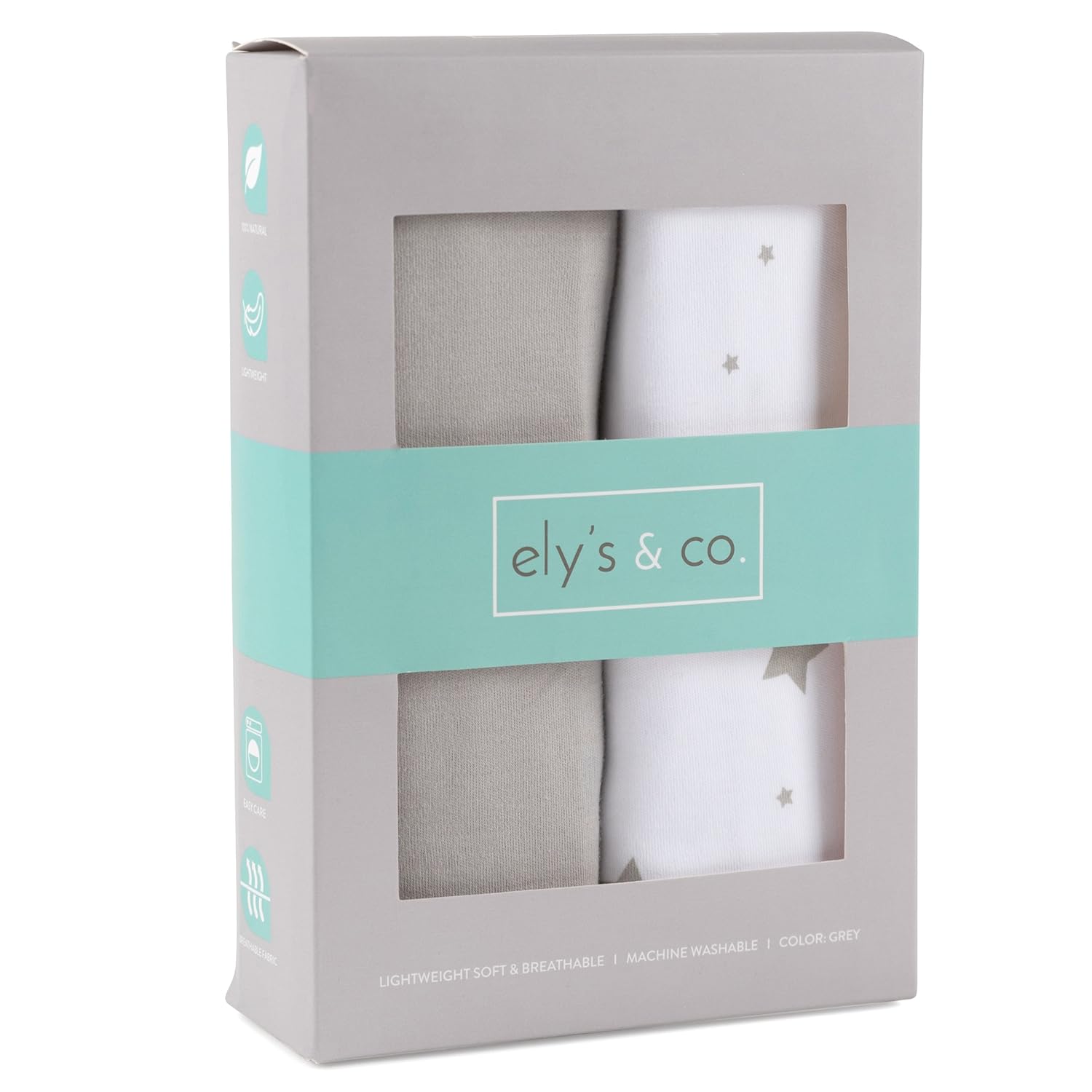 Ely's & Co.100% Cotton Wearable Blanket Baby Sleep Bag 2 Pack Grey Stars 6-12 Months: Home & Kitchen