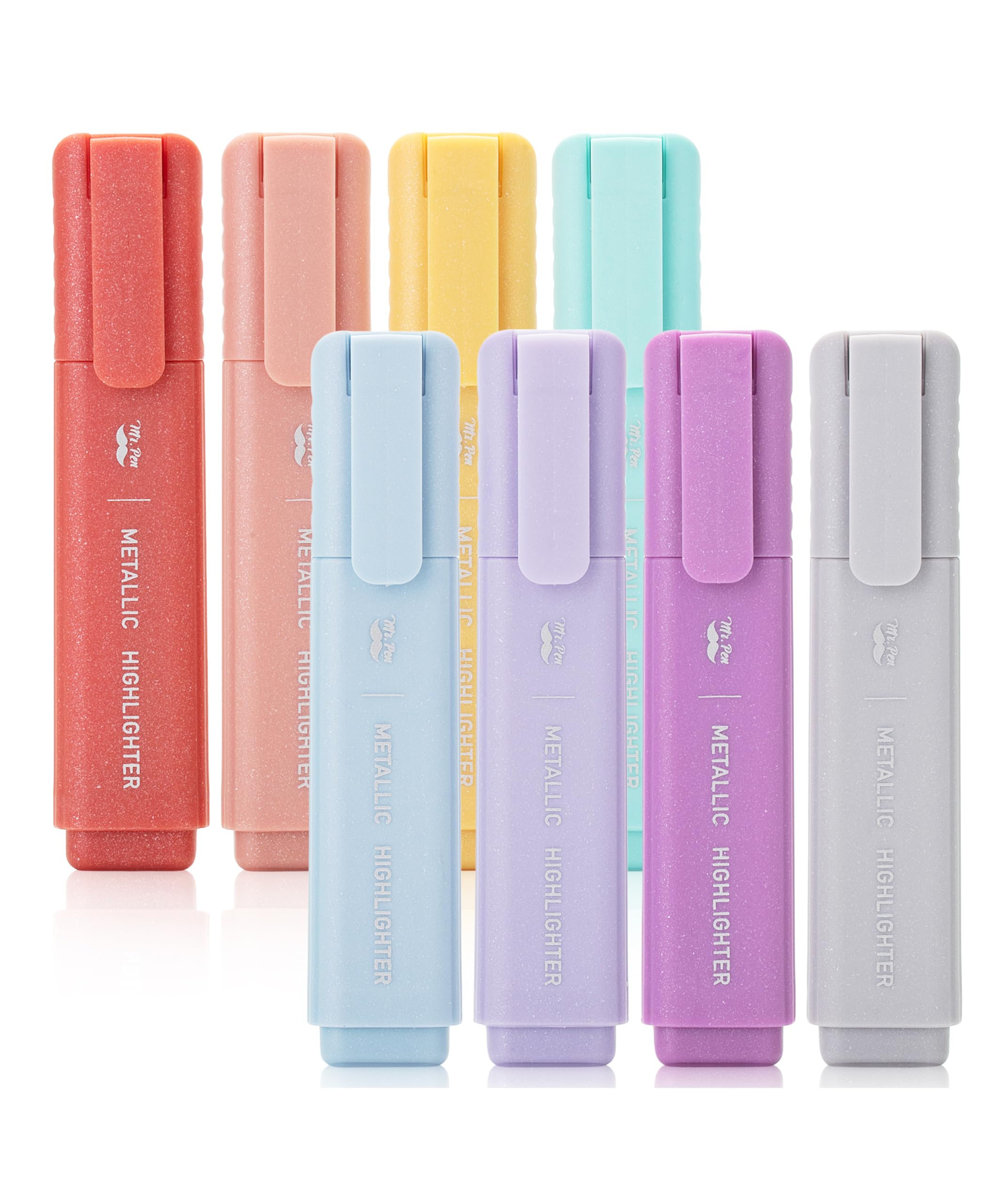 Mua Mr. Pen Glitter Highlighters, 8Pack, Metallic Colors, Chisel Tip