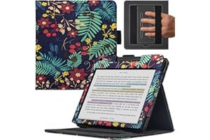 GOVTVA Double Stand Case for 7'' Kobo Libra Colour/Libra 2/Libra H2O Cover with Auto Sleep&Wake/Double Hand Strap/Magnetic Cl