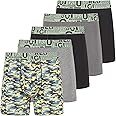 True Religion Cotton Stretch Mens Boxer Briefs, Mens Underwear Pack of 5