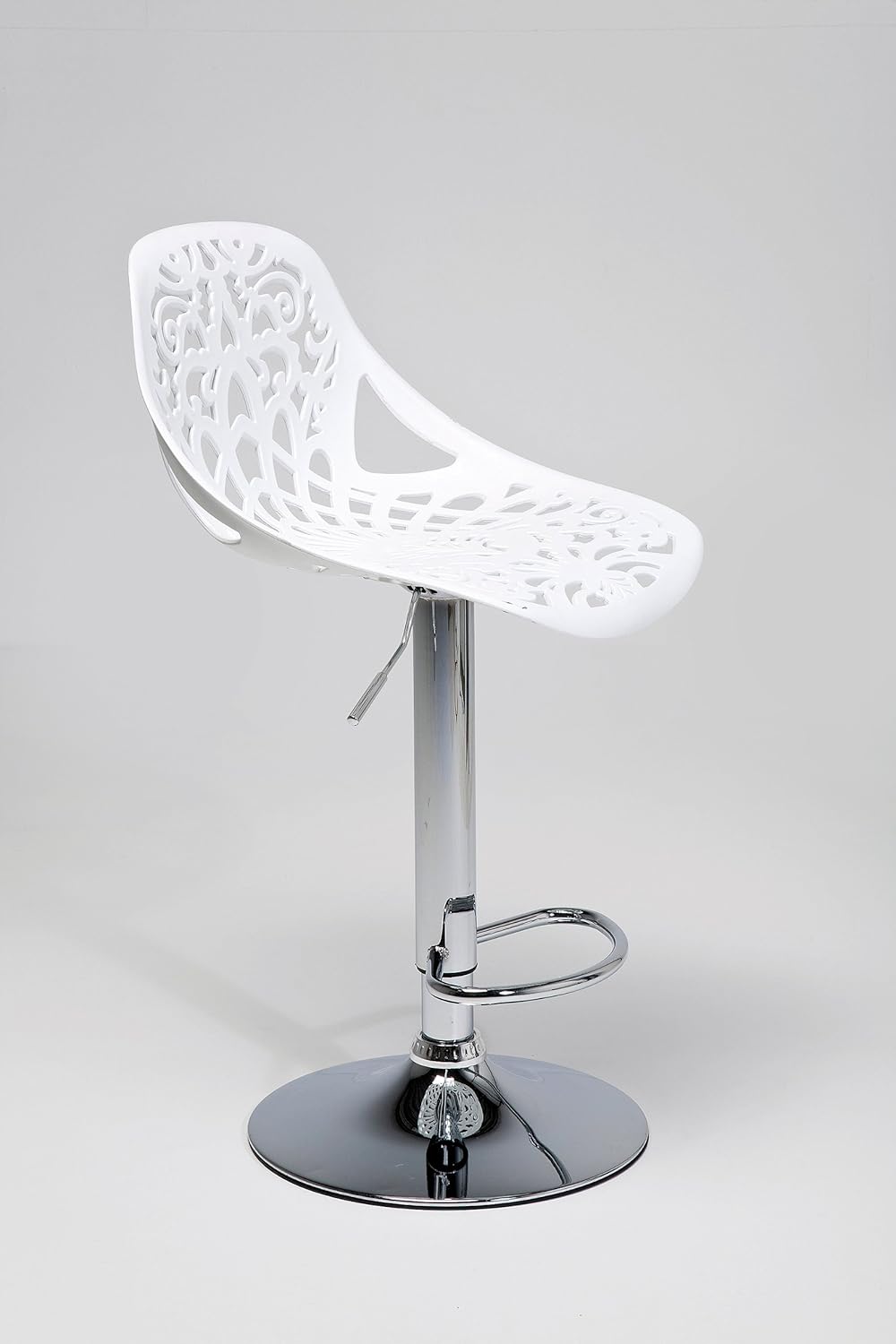 H/B/T moderner 76860 massiver Design-Tresenstuhl mit Rücklehne 85x44