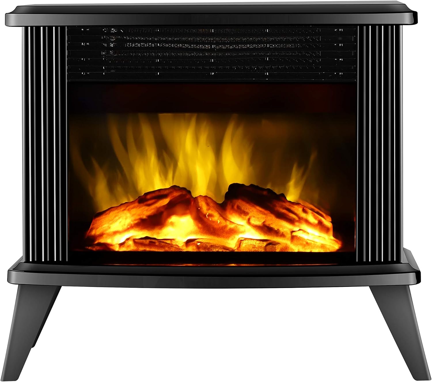 DONYER POWER Mini Electric Fireplace Tabletop Portable Heater,14.8