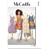 McCall's M8308A Misses' Aprons Sewing Pattern Kit, Code M8308, Sizes S-M-L-XL