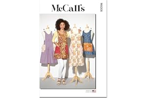 McCall's Misses' Aprons Sewing Pattern Kit, Design Code M8308, Sizes S-M-L-XL, Multicolor