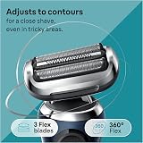 Braun Series 7 71-B1200s Electric Shaver with EasyClick Trimmer 360° Wet & Dry view 3