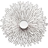Chilewich Pressed Bloom Placemats Set of 8 | Easy Care Openwork Table Mats, Indoor/Outdoor, Gunmetal, 15.7" x 15.2" Round Chargers