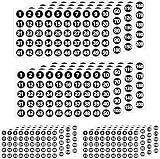 FUYIHGL 200Pcs 1" Round Number Stickers Labels 1-50 for Jars Organization view 5