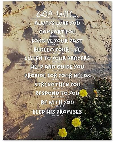 Amazon Com God Will Always Inspirational Wall Art Unframed