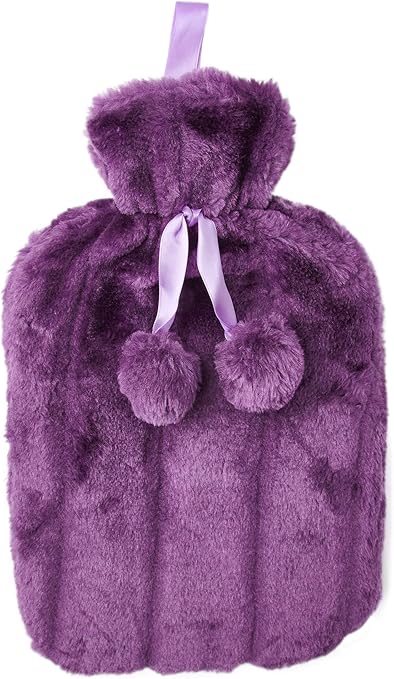 purple fur bag