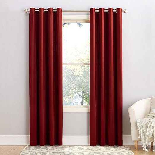Amazon Com Sun Zero Barrow Energy Efficient Grommet Curtain Panel