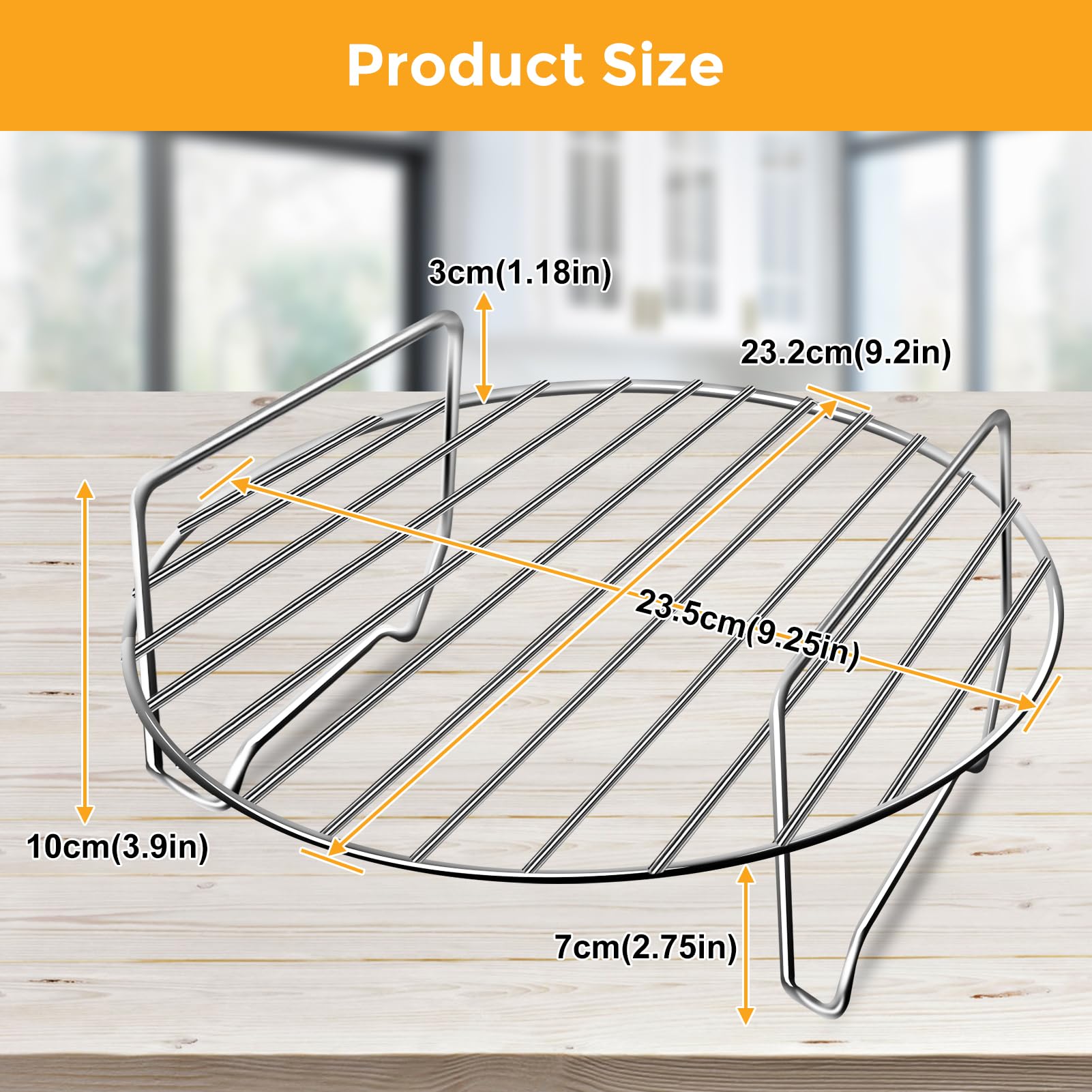 GWY Air Fryer Accessories for Ninja Foodi 6.5QT FD302 Air Fryer Pressure Cooker, 9.2'' Round Air Fryer Replacement Parts for Ninja Foodi 5QT FD101 6.5QT OS301 Instant Pot Pro Duo 8 QT Air Fryer