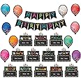 26pc Happy Birthday Bulletin Board Set Chalkboard Bulletin Board Classroom Birthday Decoration Cutouts for Calendars Bulletin Boards Back to School Decoration