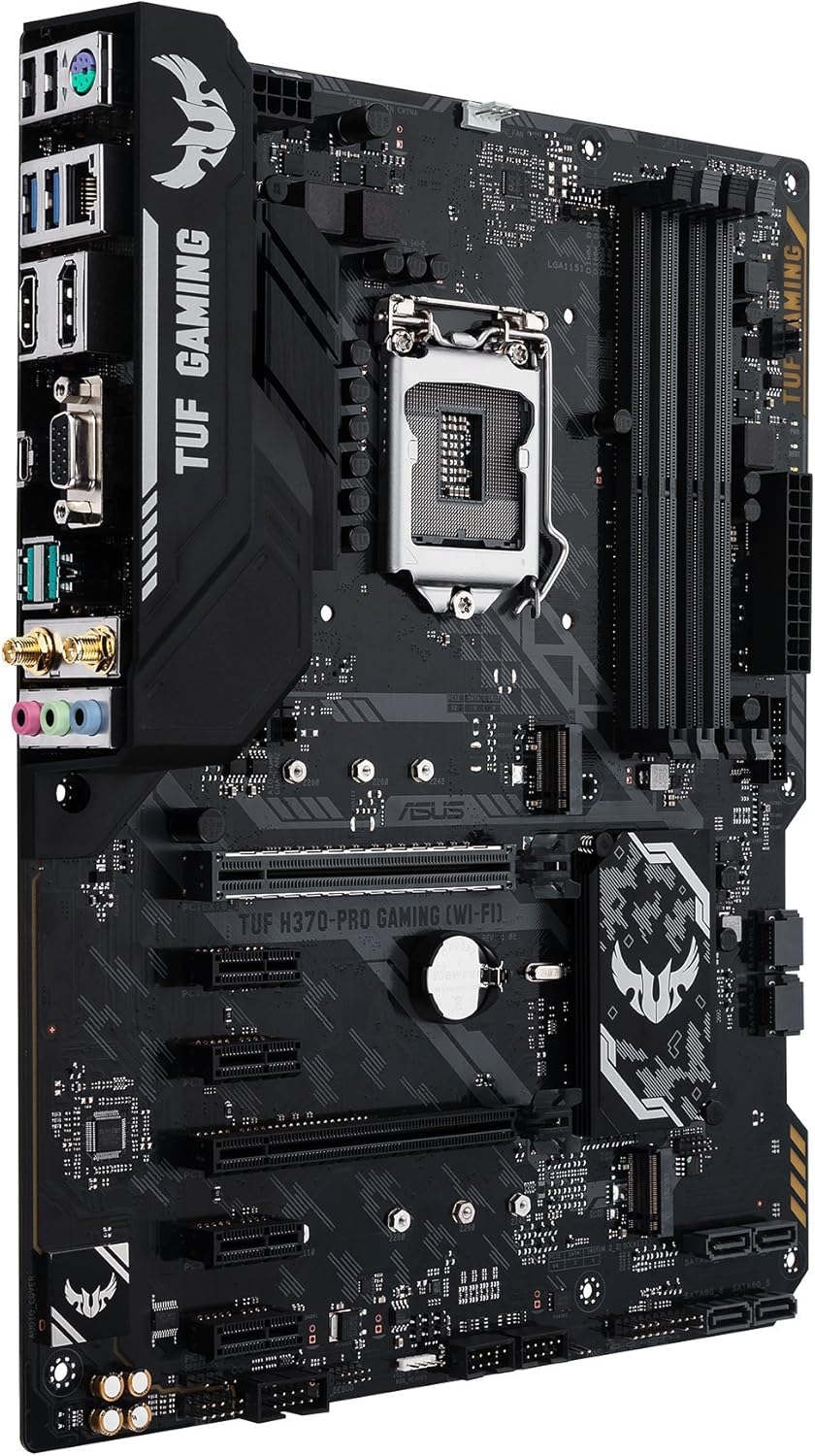 Amazon Com Asus Tuf H370 Pro Gaming Wi Fi Lga1151 300 Series Ddr4 Dp Hdmi Dvi M 2 Atx Motherboard With Gigabit Lan And Usb 3 1 Gen2 Tuf H370 Pro Gaming Wi Fi Computers Accessories Amazon Com Asus Tuf H370 Pro Gaming Wi Fi Lga1151 300 Series Ddr4 Dp Hdmi Dvi M 2 Atx Motherboard With Gigabit Lan And Usb 3 1 Gen2 Tuf H370 Pro Gaming Wi Fi Computers Accessories
