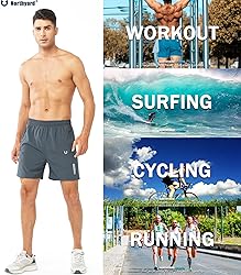 NORTHYARD Men's Athletic Running Shorts Quick Dry