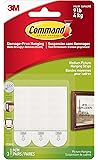 Command Medium Picture Hanging Strips .5"X2.75" 3 Sets/Pkg-White