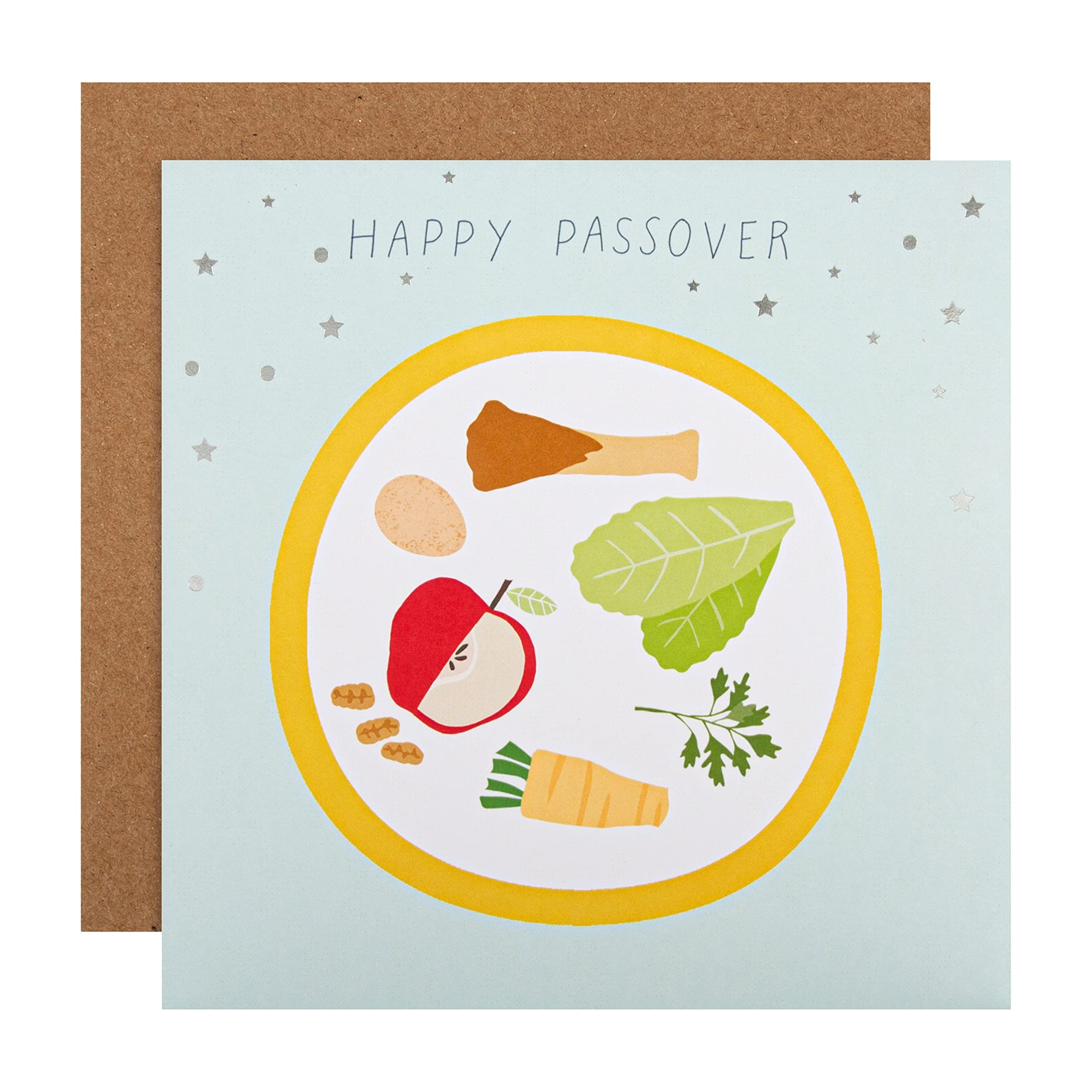 Hallmark Passover Card - Contemporary Seder Design, Multicoloured, (ECM25573680)