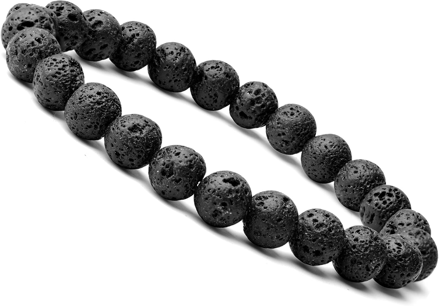 WRCXSTONE Natural 8mm Gorgeous Semi-Precious Gemstones Healing Crystal Stretch Beaded Bracelet Unisex: Clothing