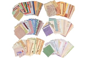 KKONHII Vintage Scrapbooking Supplies Pack - 360 Sheets Scrapbook Paper Aesthetic Decorative Paper Stationery Journaling Supplies Junk Bullet Art Craft Diary Embellishment